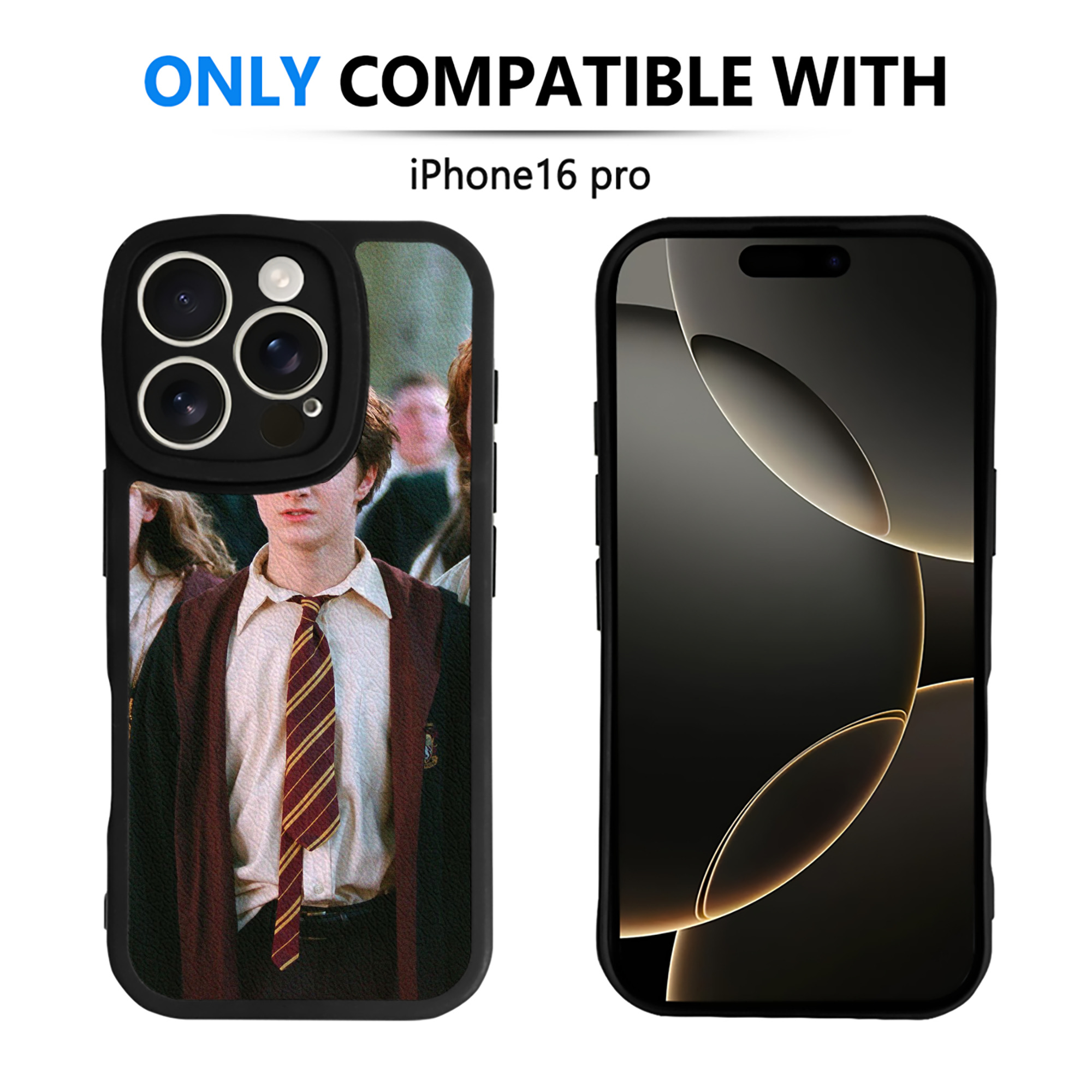 （画像用） Harry Potter ハリー・ポッターシリーズ 【iPhone 16シリーズ対応】シリコンスマホケース（レザー調） 材質：シリコン